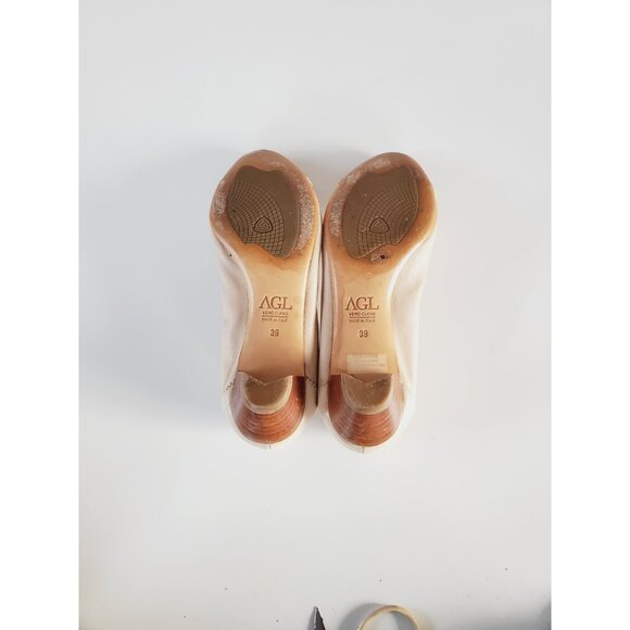 AGL Attilio Giusti Leombruni Womens Cap Toe Ballet Flat Tan Leather Size 39 US 9 - Picture 13 of 13